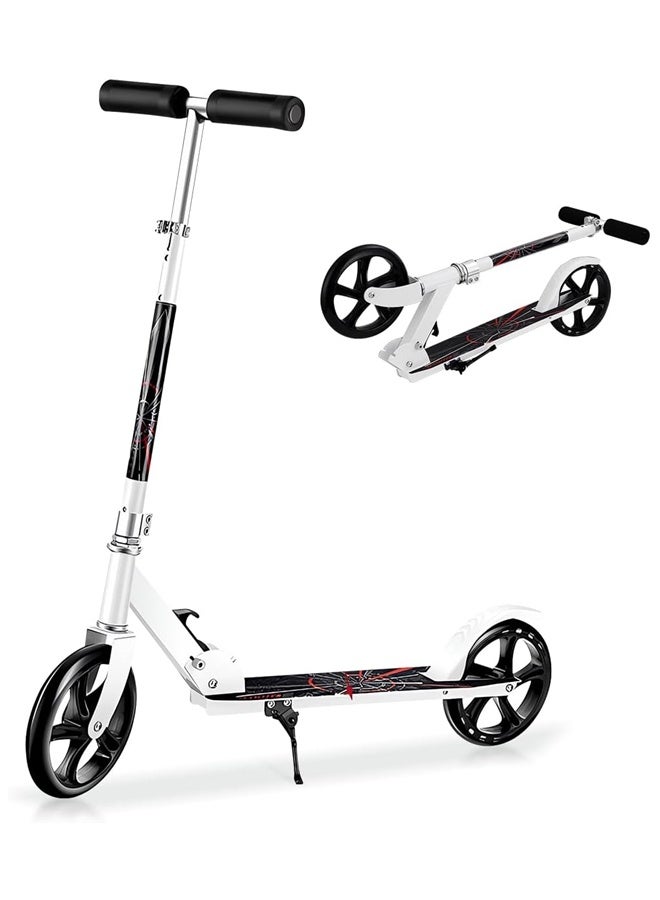 Kick Scooter, Foldable Commuter Scooter with Anti-Shock Suspension with 3 Adjustment Levels Handlebar Aluminum Alloy Mobility Scooter with Anti-Skid Wear-Resistant Wheel Bearing Capacity 150kg for Kids Teen and Adults - Image 1