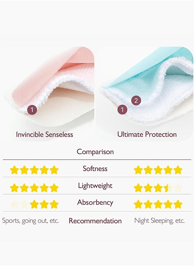 Momcozy - Pack Of 6 Reusable 4 - Layer Washable Nursing Pads With Wet And Dry Separation Bag And Wash Bag - Image 1