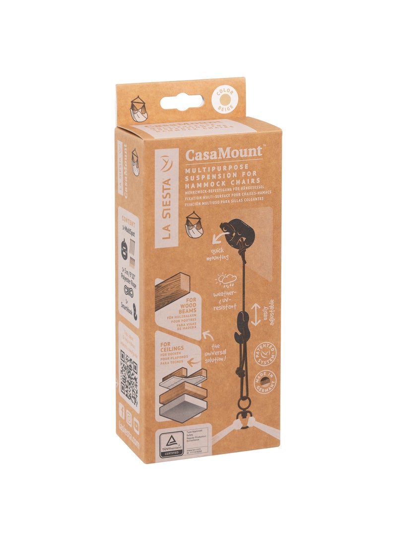 La Siesta CasaMount multipurpose suspension set for hammock chairs - Beige - Image 4