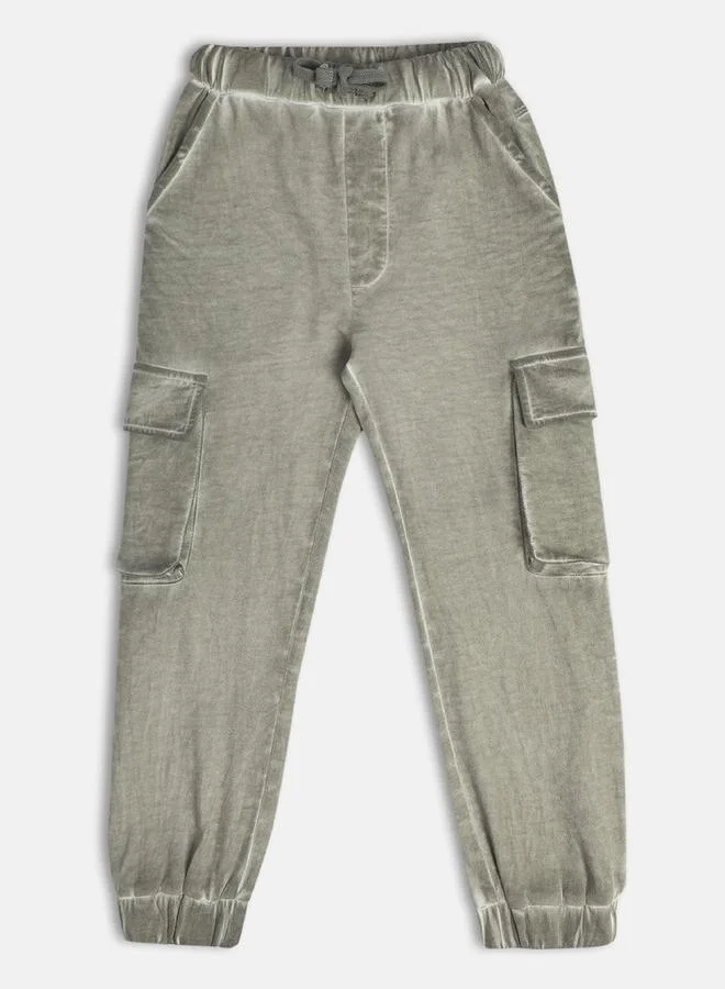 MINIKLUB Boys Washed Cargo Pocket Joggers
