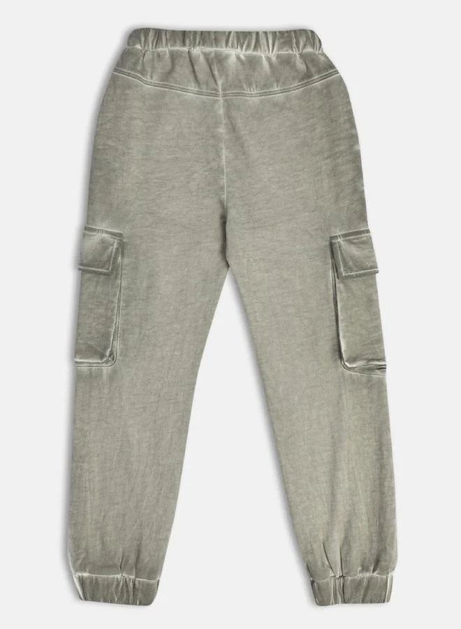 MINIKLUB Boys Washed Cargo Pocket Joggers