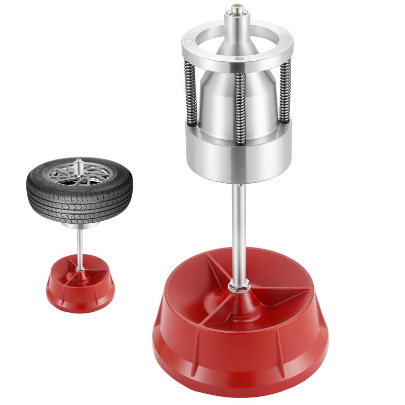 Acymner Portable Bubble Wheel Balancer Heavy Duty Hubs Wheel Tire Balancer with Bubble LevelTire Balancer Machine for Rim Tire Cars Light Truck Van