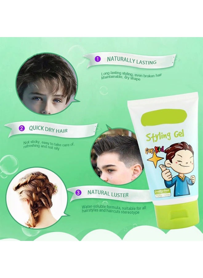gowwim Kids Fresh Styling Hair Gel | Medium-Strong Hold | Not Greasy | Fruity Fragrance | 4.4oz - Image 4