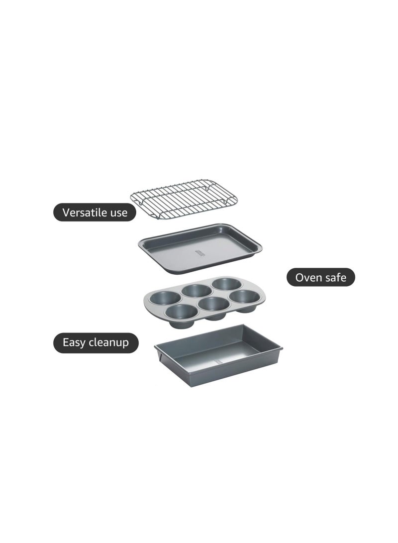 chicago metallic Chicago Metallic Professional 4-Piece Non-Stick Toaster Oven Set - Image 2
