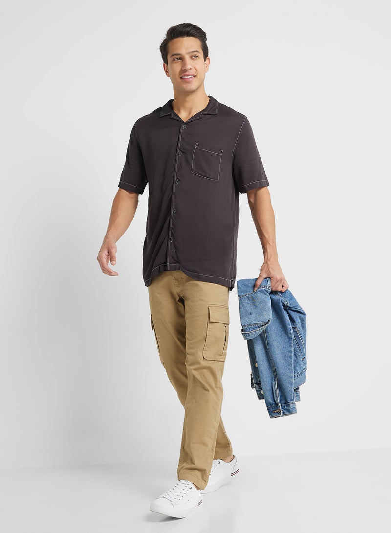Cotton On RIVIERA SHORT SLEEVE SHIRT  - Image 4