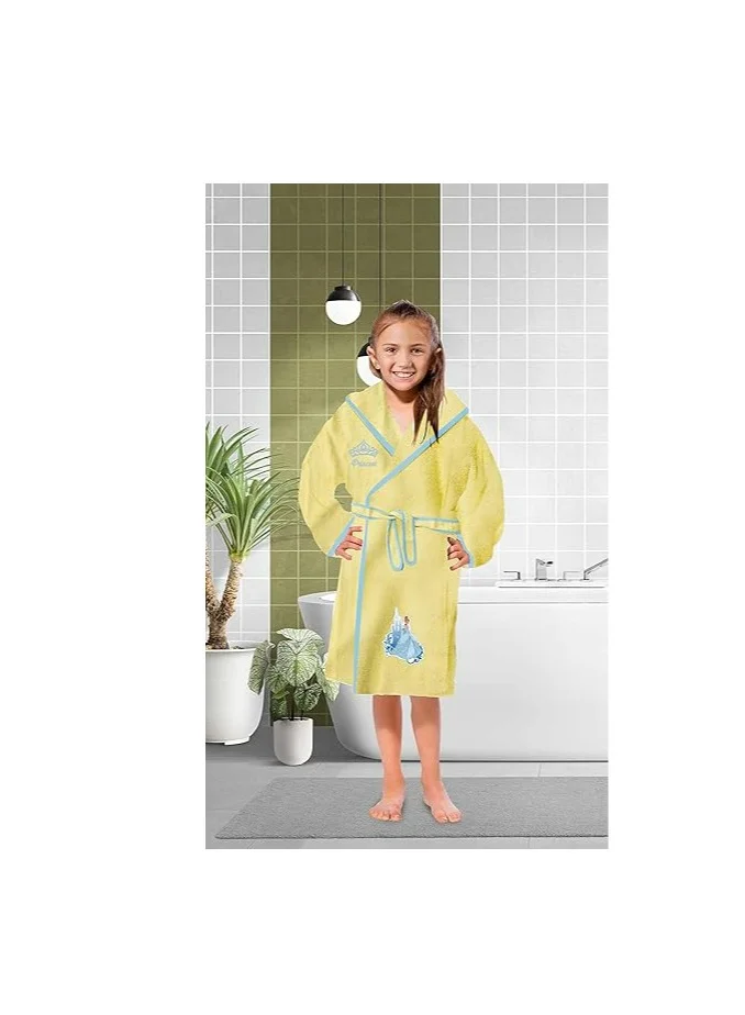 Disney Disney Princess Kids Bathrobe | 100% Cotton | Light Color | Age 3 - 4 Years