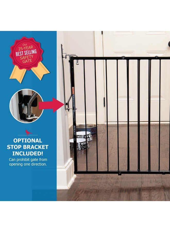 Cardinal Gates بوابة الأطفال Mg25 Duragate - بوابة قابلة للتعديل للكلاب - بوابة أمان من الصلب للأطفال والحيوانات الأليفة - بعرض من 26.5 إلى 41.5 بوصة - سوداء - Image 5