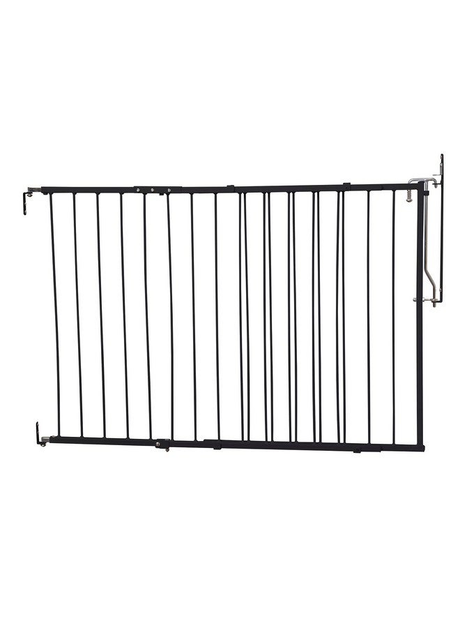 Cardinal Gates بوابة الأطفال Mg25 Duragate - بوابة قابلة للتعديل للكلاب - بوابة أمان من الصلب للأطفال والحيوانات الأليفة - بعرض من 26.5 إلى 41.5 بوصة - سوداء - Image 1