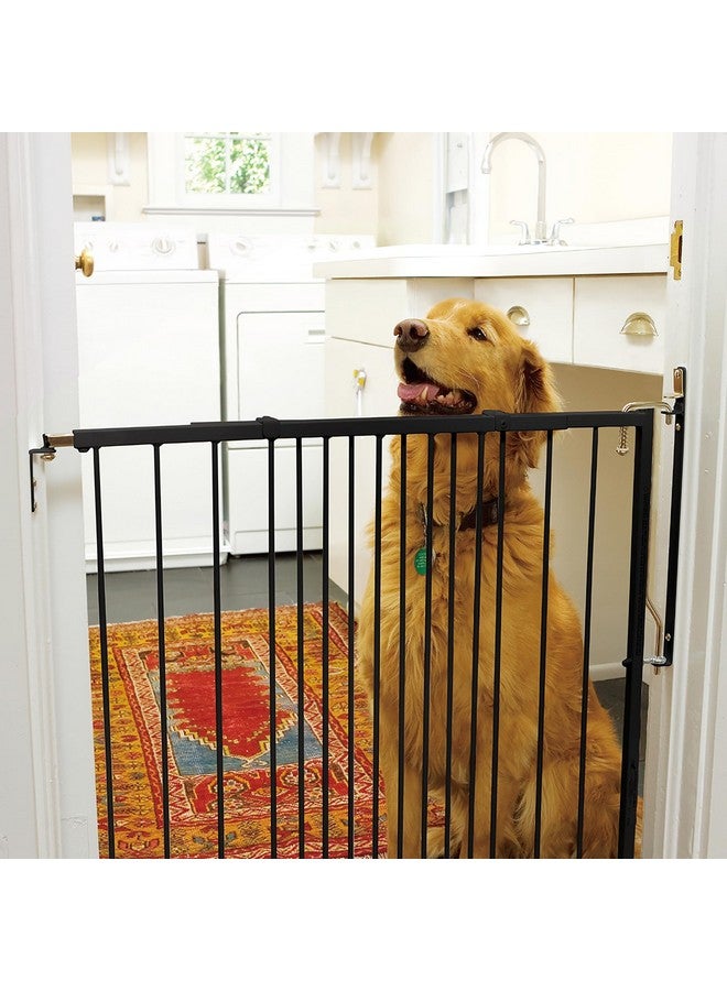 Cardinal Gates بوابة الأطفال Mg25 Duragate - بوابة قابلة للتعديل للكلاب - بوابة أمان من الصلب للأطفال والحيوانات الأليفة - بعرض من 26.5 إلى 41.5 بوصة - سوداء - Image 2