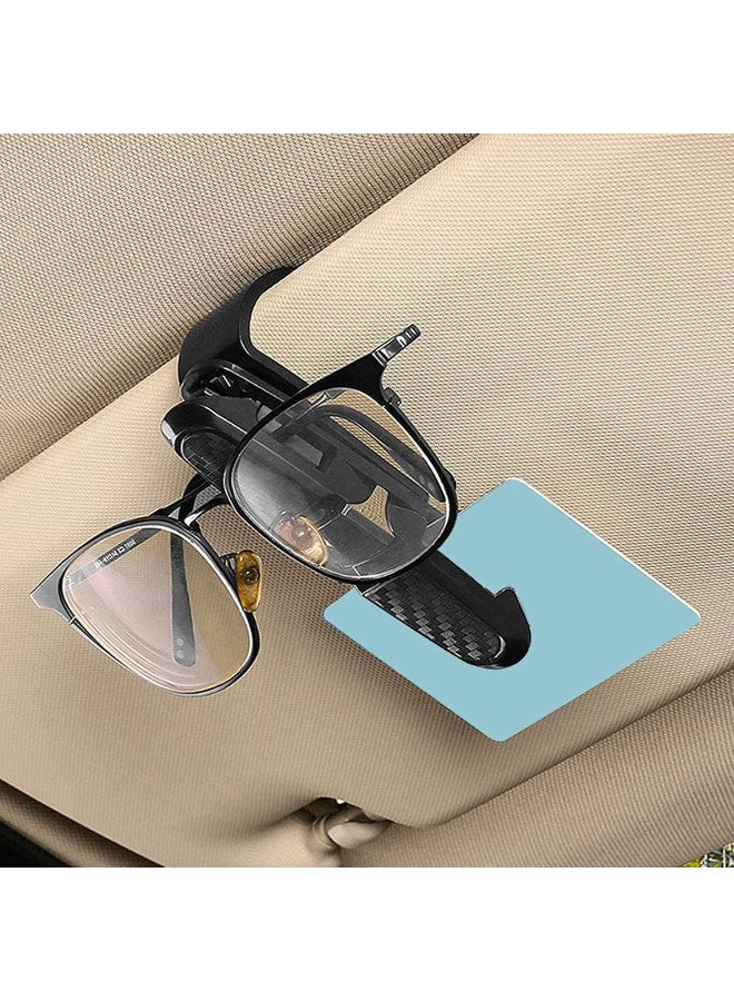 2Pcs Glasses Holders for Car Sun Visor Sunglasses Holder Clip Double-Ends Glasses Holder Clip Hanger Ticket Card Clip Holder with 180 Degree - Image 3