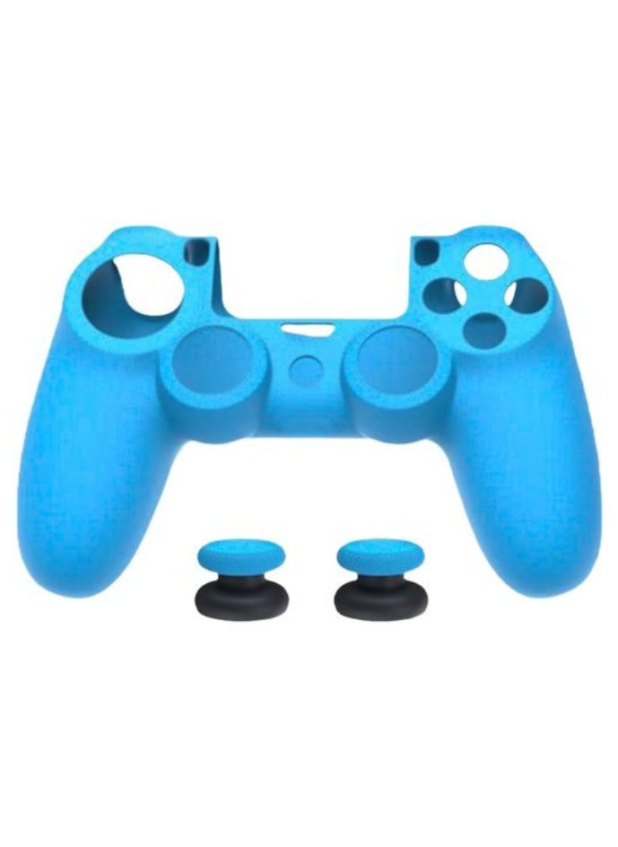 دوبي حافظة حماية من السيليكون لجهاز PS4-أزرق 