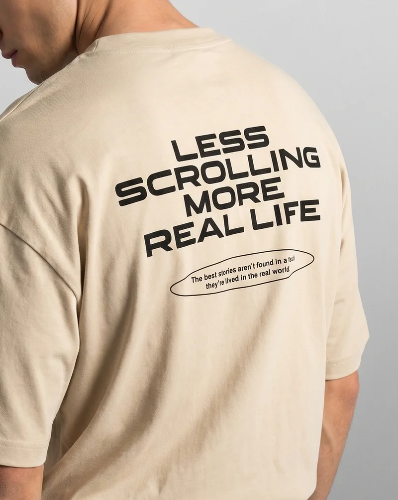 Nobero  Men's Oversized Cotton Graphic T-Shirt for Men | Best Price UAE