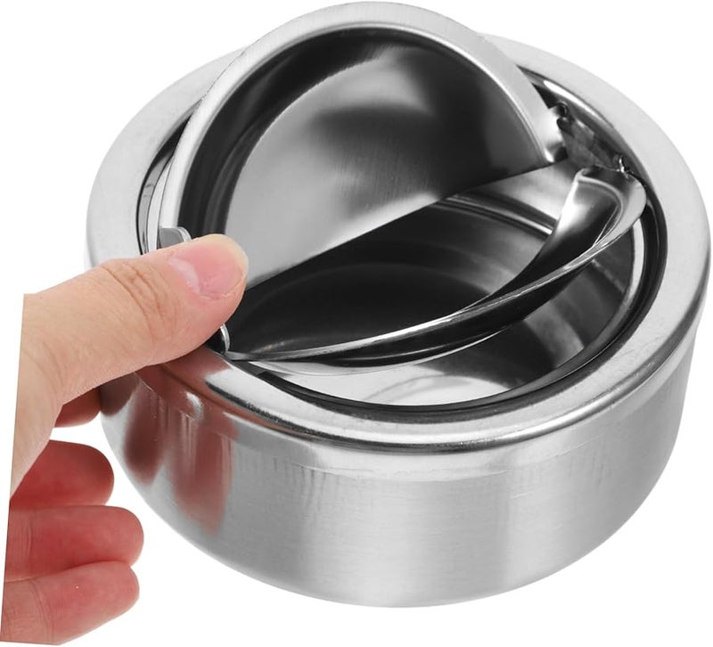 منفضة سجائر سفر مزخرفة للمكتب المنزلي مع غطاء - Image 4