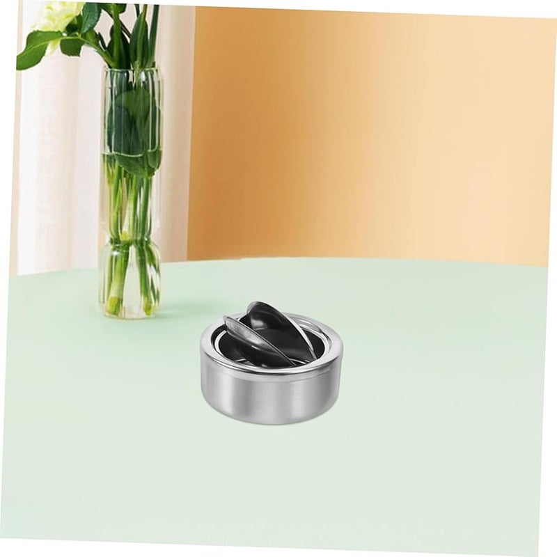 منفضة سجائر سفر مزخرفة للمكتب المنزلي مع غطاء - Image 5