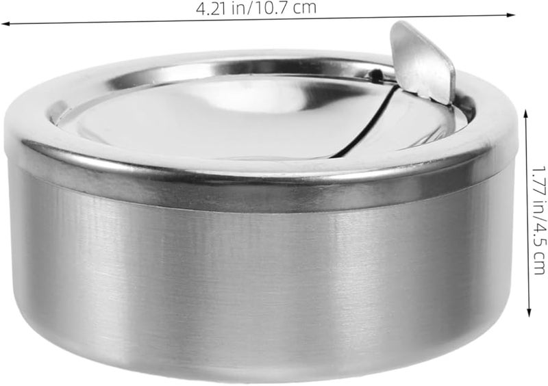 منفضة سجائر سفر مزخرفة للمكتب المنزلي مع غطاء - Image 3