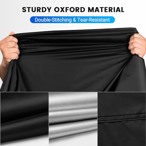 Favoto Motorcycle Cover Waterproof All Weather Universal Fits up to 108 inches Motorcycles with 3 Night Reflectors Lock-Hole Carrying Bag, Windproof Dustproof Sun Outdoor Protection - Image 3