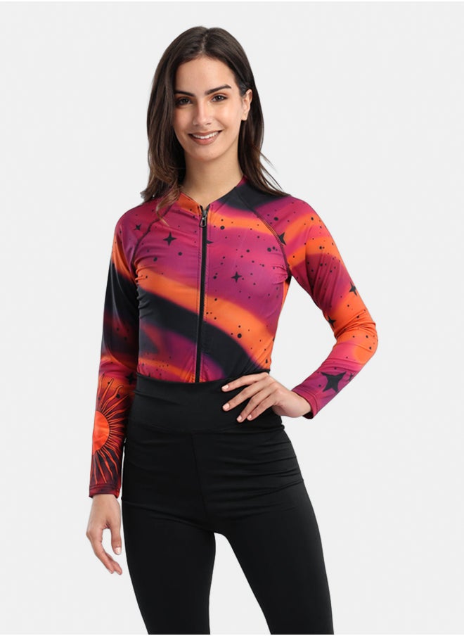 Carina Galaxy Rash Guard Swimsuit  - Image 1
