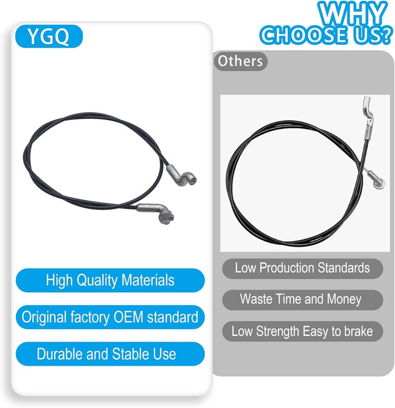 21.5-inch speed selection cable Black (suitable for various snow blowers 746-04396A 946-04396A) - Image 5