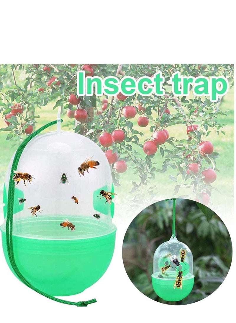 SYOSI Wasp Trap, Bee Trap, Yellow Jacket Traps, Fruit Fly Trap, Hornet Trap, Indoor, Outdoor, Hourglass-shaped for Removal Fruit fly, Insect, Hornet and Wood Bee - Image 3