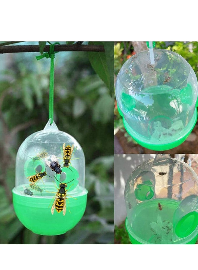 SYOSI Wasp Trap, Bee Trap, Yellow Jacket Traps, Fruit Fly Trap, Hornet Trap, Indoor, Outdoor, Hourglass-shaped for Removal Fruit fly, Insect, Hornet and Wood Bee - Image 4