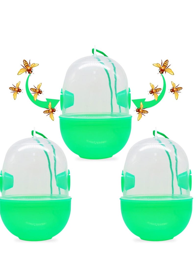 SYOSI Wasp Trap, Bee Trap, Yellow Jacket Traps, Fruit Fly Trap, Hornet Trap, Indoor, Outdoor, Hourglass-shaped for Removal Fruit fly, Insect, Hornet and Wood Bee - Image 1