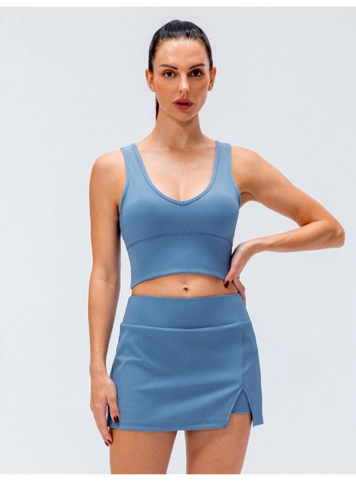 Loquat High resilient speed to dry yoga sports tank top tennis skirt suits  - Image 1