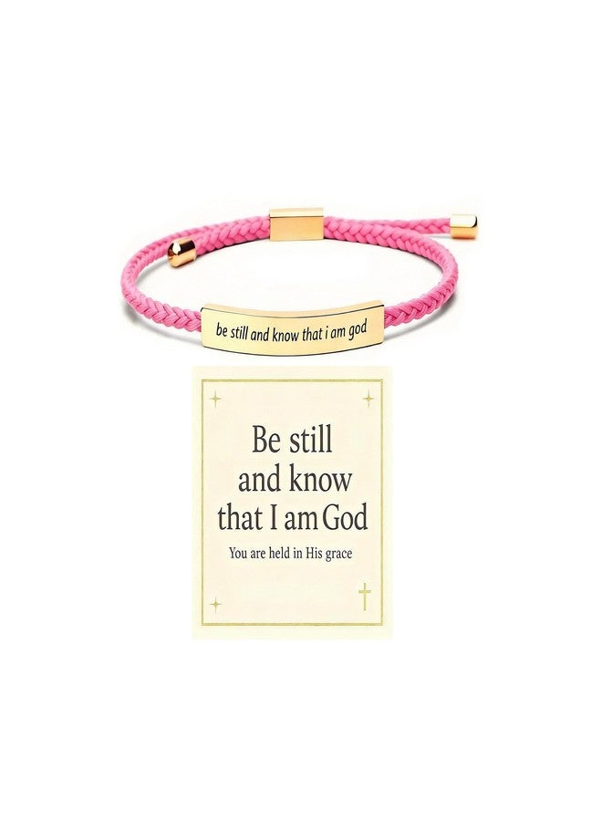 72ore Be Still And Know That I Am God Bracelet Christian Gifts For Women Inspirational Faith Gifts Christian Bracelet - Image 1