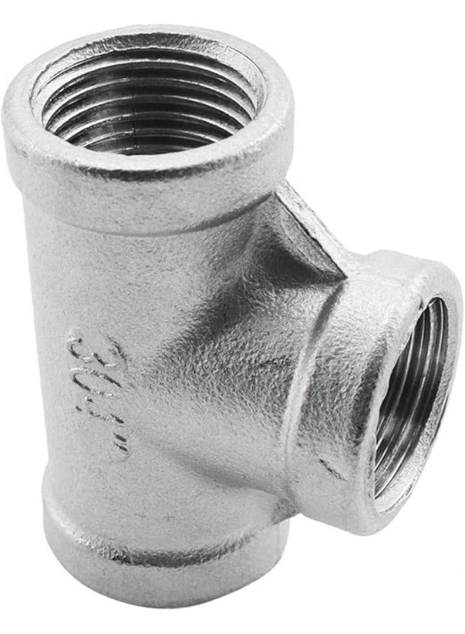 HIWUS 304 Stainless Steel Female Threaded 3 Way TT Pipe Fitting NPT 1/2 Inch Threaded Connector - Image 4