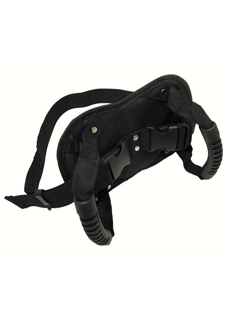Motorcycle rear seat safety handle ATV handrail passenger safety waist belt and grab rope - Image 4