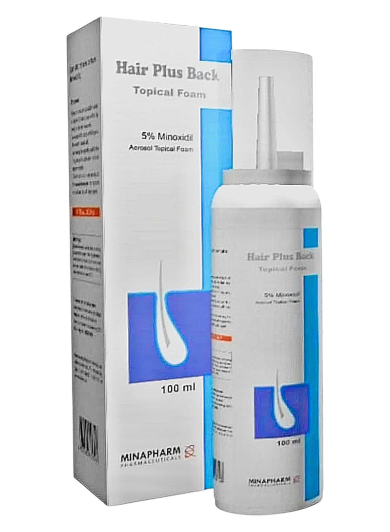 hair plus back topical foam 100ml