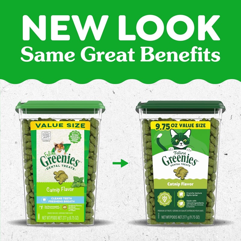 جرينيز GREENIES علاجات العناية بالأسنان للقطط بنكهة النعناع البري تنظف وتنعش النفس 9.75 أونصة - Image 2