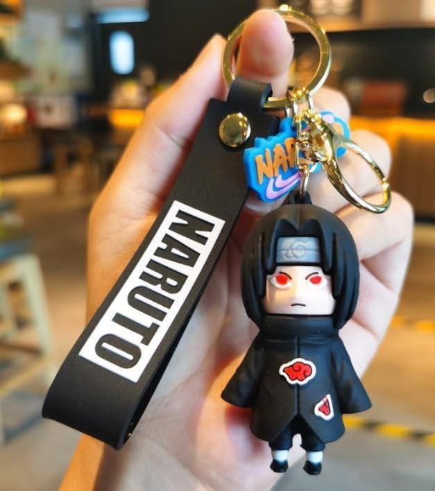 FowWelt Cartoon Keychain for Girls and Boys, Cute Keychains Accessories Keyring Key Wristlet Car Charms Backpack Key Chain (Itaachi1) - Image 1