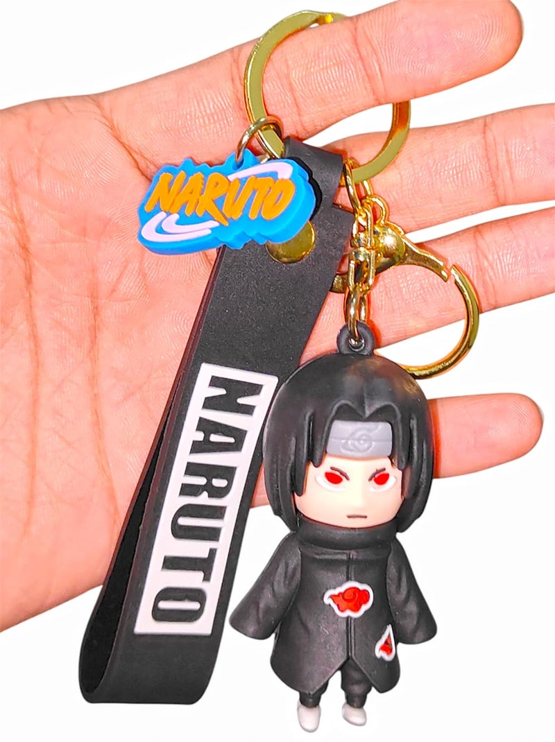 FowWelt Cartoon Keychain for Girls and Boys, Cute Keychains Accessories Keyring Key Wristlet Car Charms Backpack Key Chain (Itaachi1) - Image 5