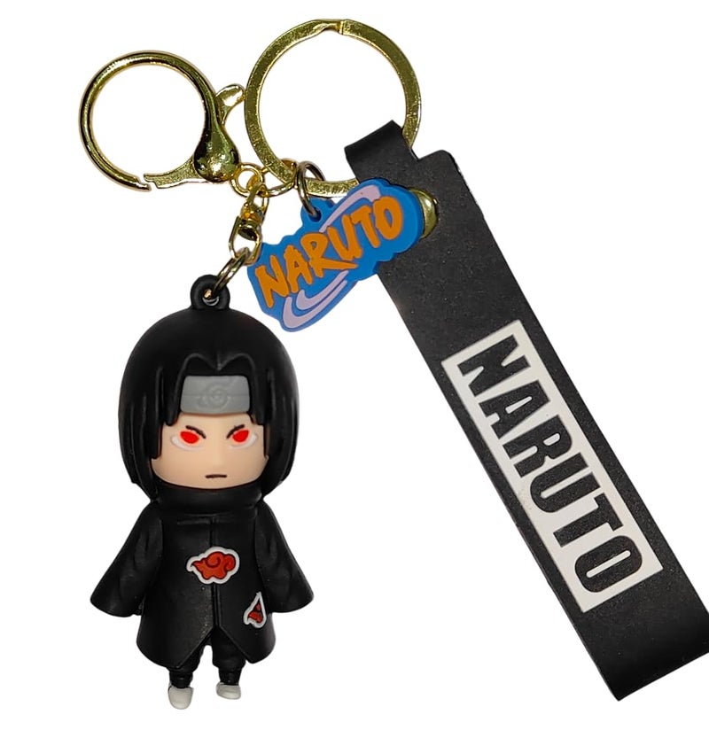 FowWelt Cartoon Keychain for Girls and Boys, Cute Keychains Accessories Keyring Key Wristlet Car Charms Backpack Key Chain (Itaachi1) - Image 3