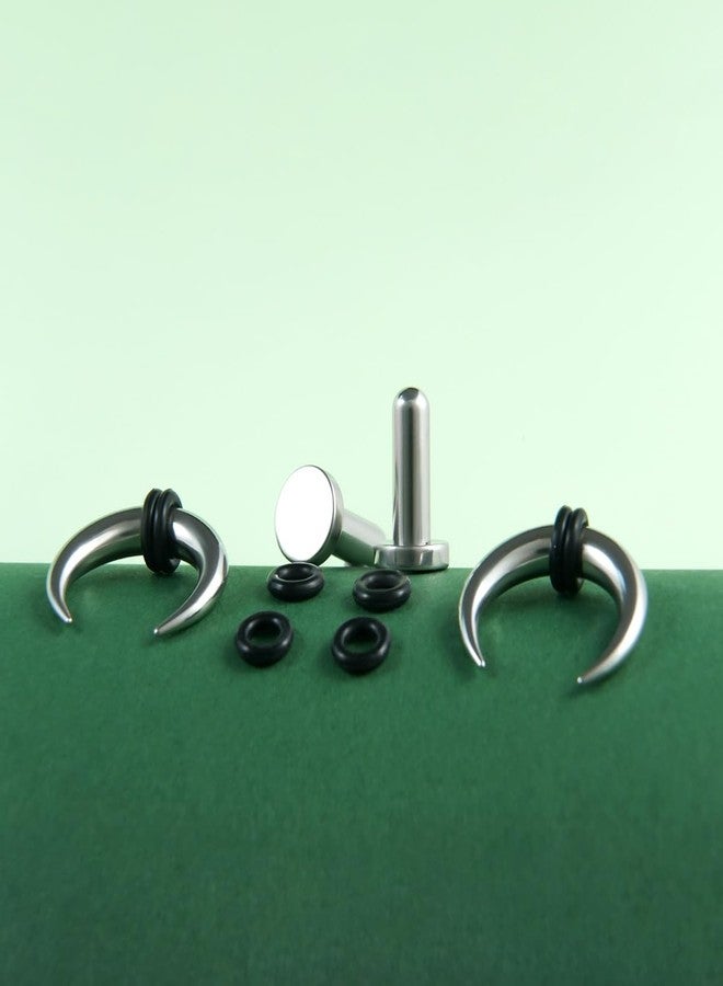 TBOSEN Precise Dimensions Set Stainless Steel Curved Tapers | O-Ring Ear Plugs Tunnels Gauges Stretcher Piercings Kit - Image 5