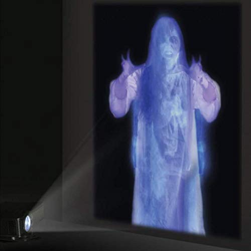 LIANGLIDE Rear Projection Screen Fabric, White Screen for Projector, Window Projection Film, 25x23x1 Cloth Rear Projection Screen for Virtual Halloween and Christmas Window Projection Videos (White) - Image 5