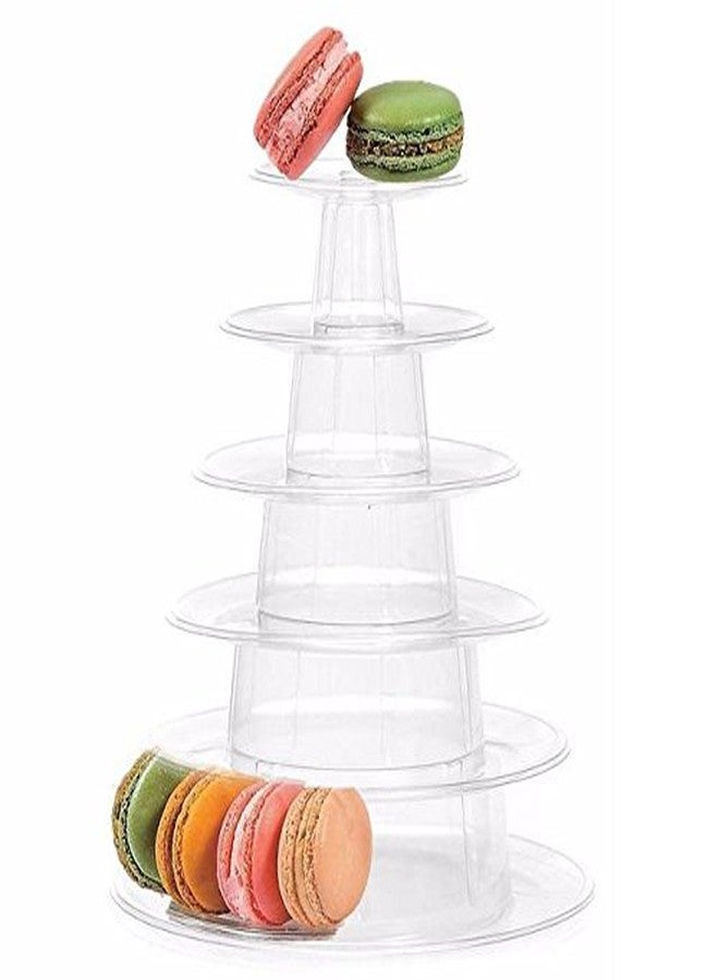 Candora 6 Tiers Round Macaron Tower Cake Stand dessert Display Rack for Wedding Birthday - Image 5
