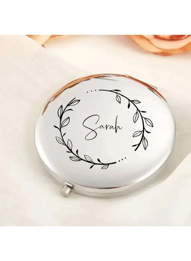 Personalized Engraved Compact Makeup Mirror Rose Golden Style 5 Custom Name Gift - Image 5