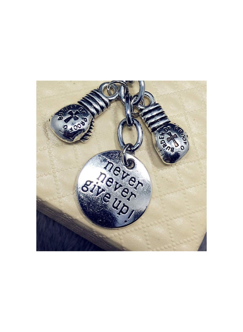 GGOOT Boxing Keychain Boxer Gift Boxing Coach Gifts Never Keyring Boxing Glove Keyring for Keys Car Bag Charm Handbag  - Image 2