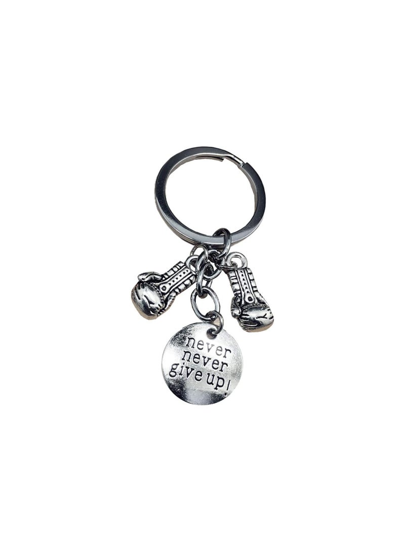 GGOOT Boxing Keychain Boxer Gift Boxing Coach Gifts Never Keyring Boxing Glove Keyring for Keys Car Bag Charm Handbag  - Image 1