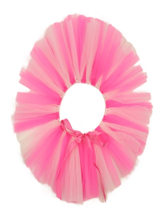 Pawpatu Hand Crafted in USA Pink/Hot Pink Mesh Ballerina Tutu Skirt for Dogs and Cats - Image 1