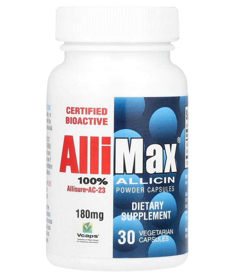 100% Allicin Powder Capsules 180 mg 30 Vegetarian Capsules