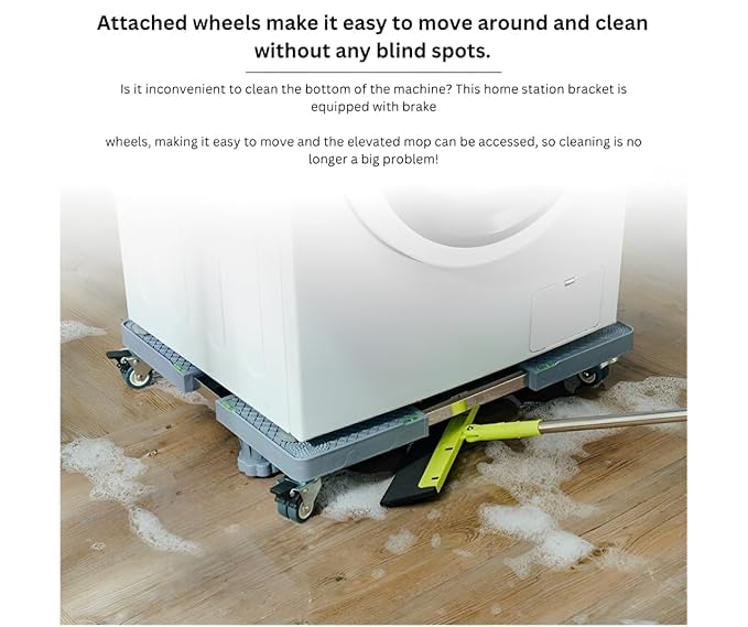 SHIKSHA PATRI SHIKSHAPATRI Washing Machine StandUniversal Portable Stand with 4 Stand Support 4 Wheel Brakes Heavy Duty Stand Suitable for Front Top Load Washing Machine Stand 1Pcs  - Image 2