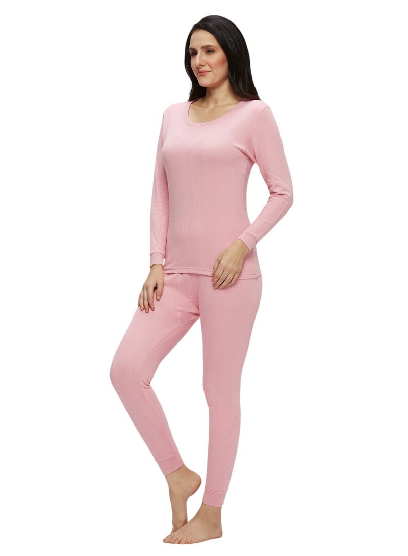 AMPM WOMEN'S INNER FULL BODY THERMAL SET - PINK - Image 2