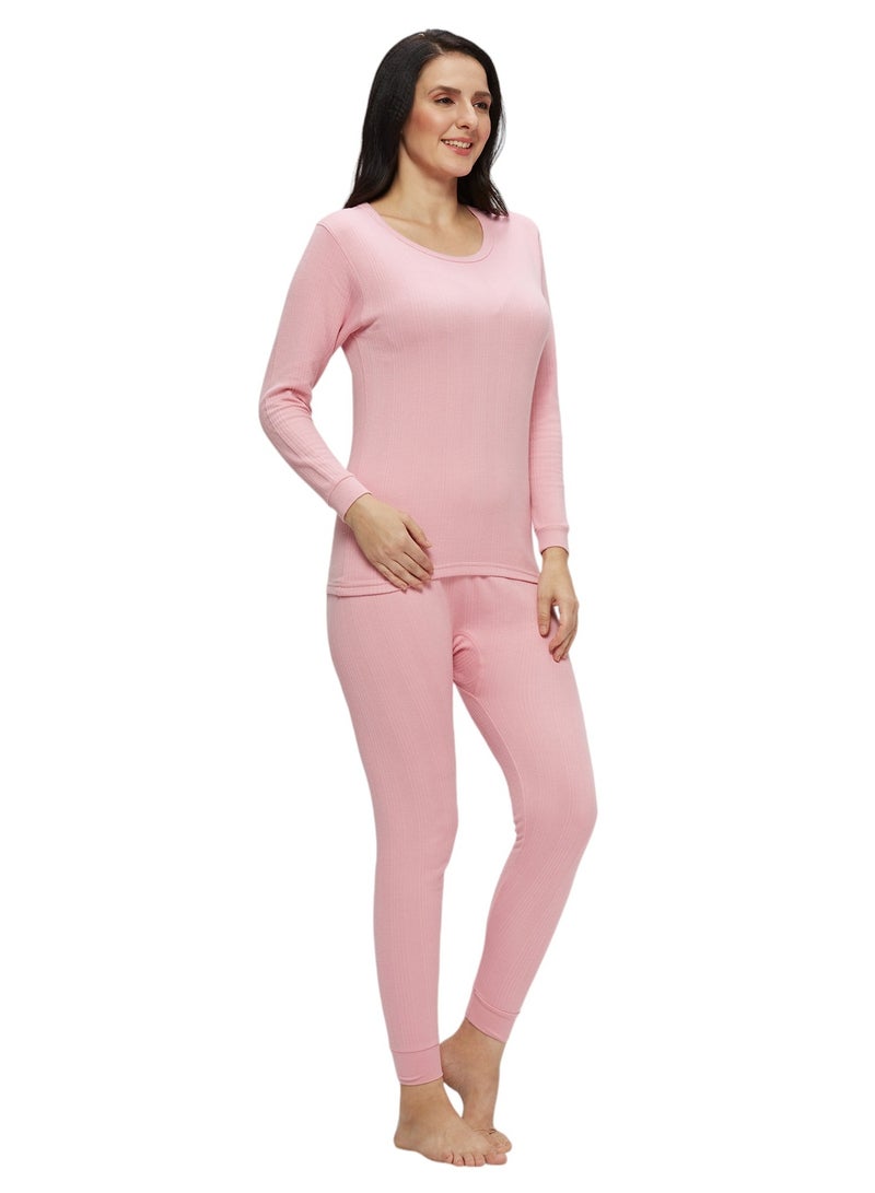 AMPM WOMEN'S INNER FULL BODY THERMAL SET - PINK - Image 3