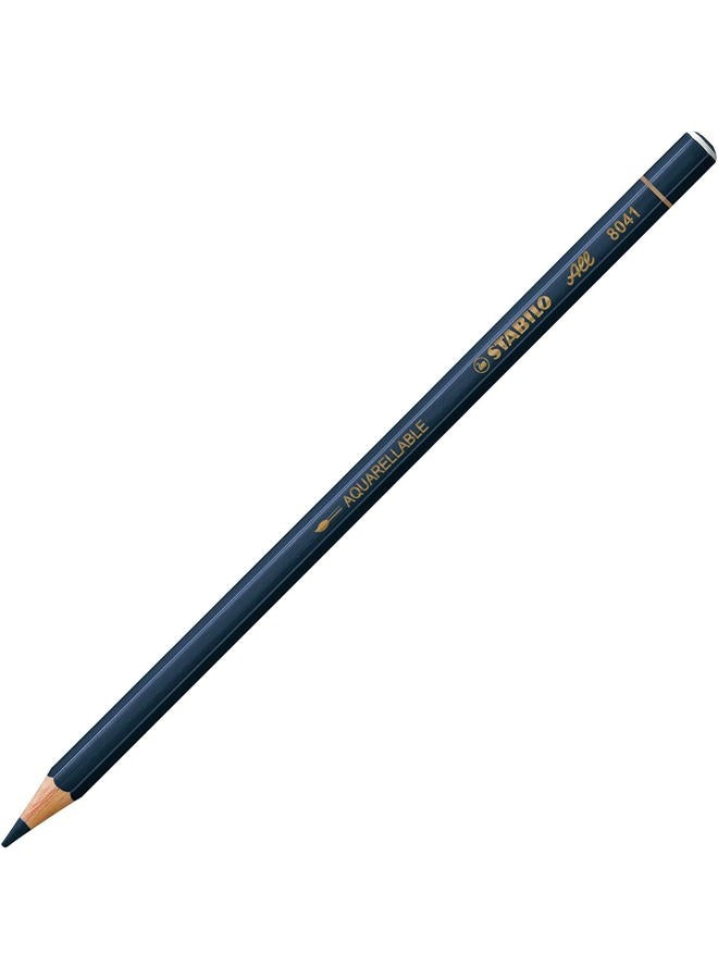 STABILO All Watercolour Effect Pencil - Assorted Pack of 8 Pencils - Black, White, Blue, Green, Yellow, Orange, Red & Brown - Image 3