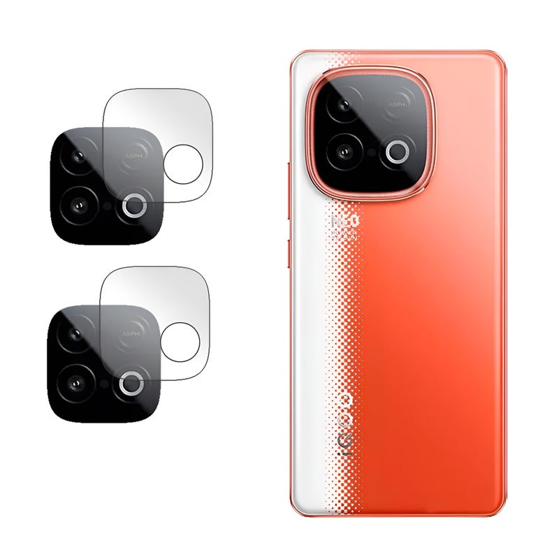 DAMDAM دامدام® واقي عدسة كاميرا خلفية مرن، 9H متوافق مع Vivo iQOO Neo 10 (ليس زجاج مقسى) (عبوة من 2) - Image 4