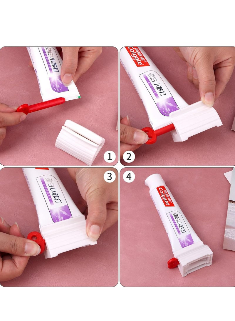 Loquat 3pcs Rolling Tube Toothpaste Squeezer Toothpaste Seat Holder Dispenser for Bathroom（Mix Color） - Image 4