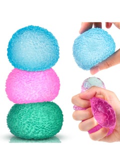 3 Pcs Sensory Toys Set，Stress Balls for Kids，Pinch toys Sensory Fidget Ball for Squishy Toys for Anxiety Relief Soft Sensory Squeeze Toys for Adults Kids