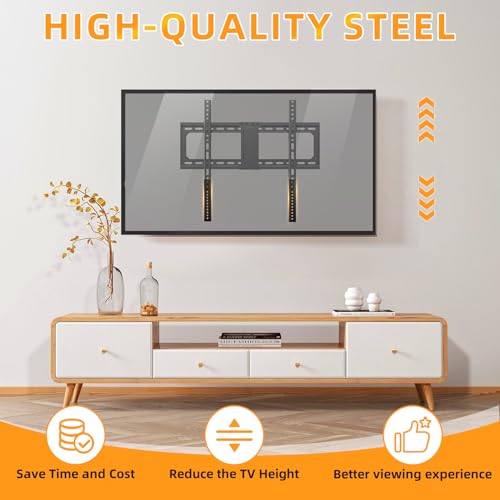 HEIWUKONG TV Mount Extension Bracket, Vertical VESA Mount Extender Fits TV Ceiling Mounts, Compatible with VESA Bracket Only, Adjustable TVs Extension Arms to Lower Height, 2PCS,Black - Image 5